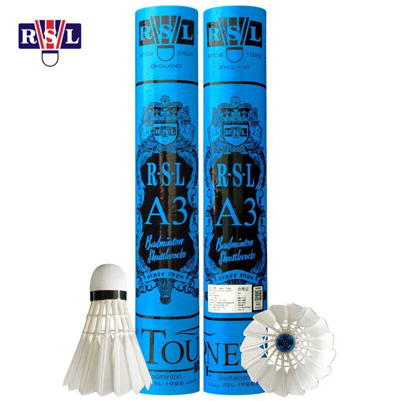 RSL 12 PCS RSLA3 Badminton Goose Feather Badminton Shuttlecock