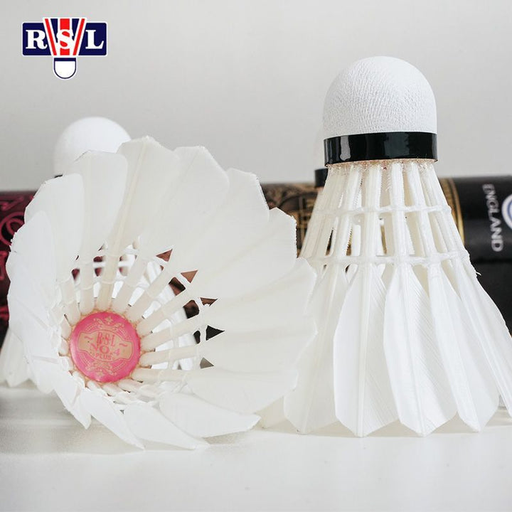 RSL 12 PCS 4 Plus Badminton Duck Feather Badminton Shuttlecock