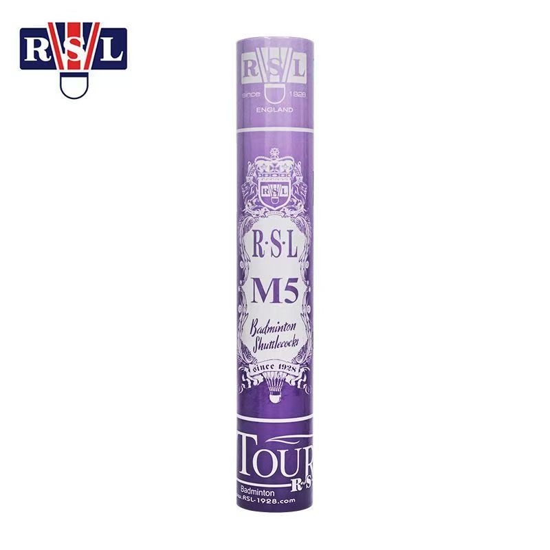 RSL 12 PCS M5 Badminton Goose Feather Badminton Shuttlecock