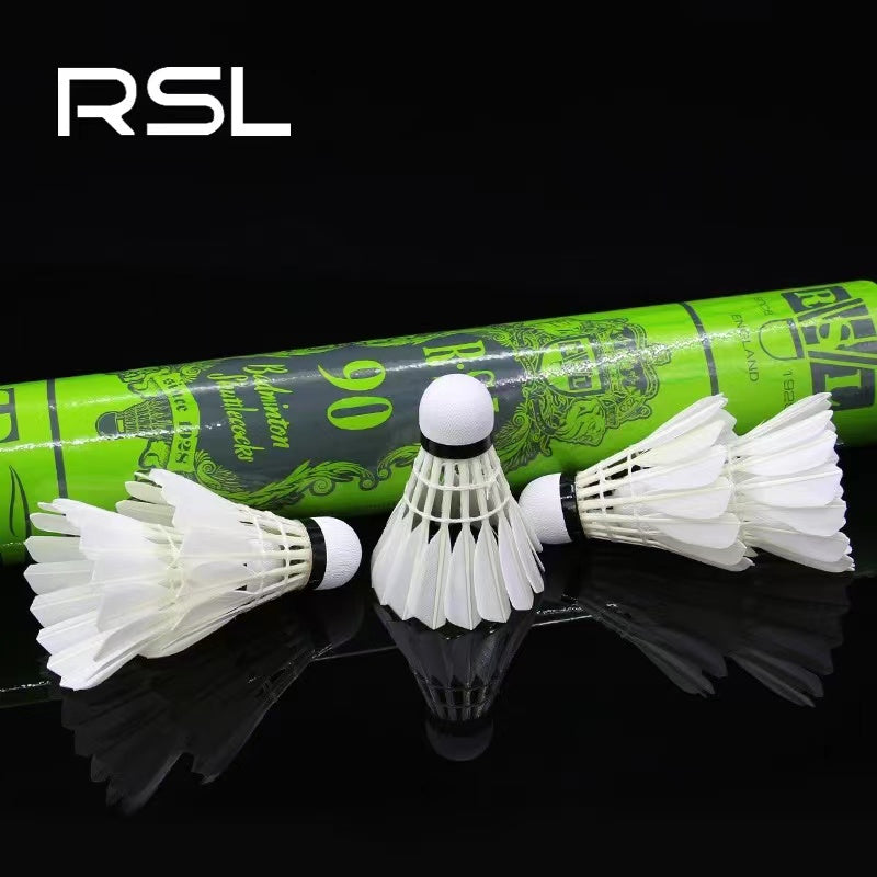 RSL 12 PCS RSL90 Badminton Goose Feather Badminton Shuttlecock