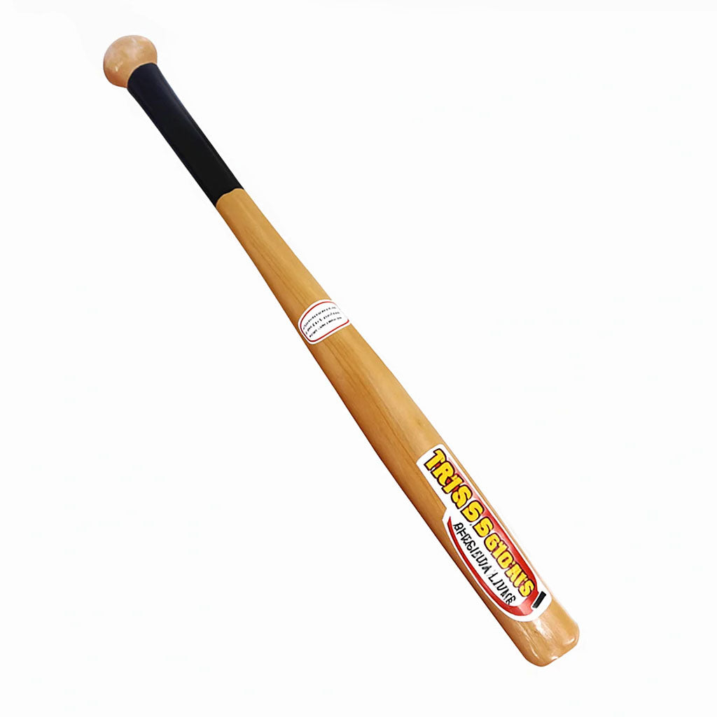 52 cm Wood Baseball Bat – Lightweight Training Bat for Practice & Self-Defense