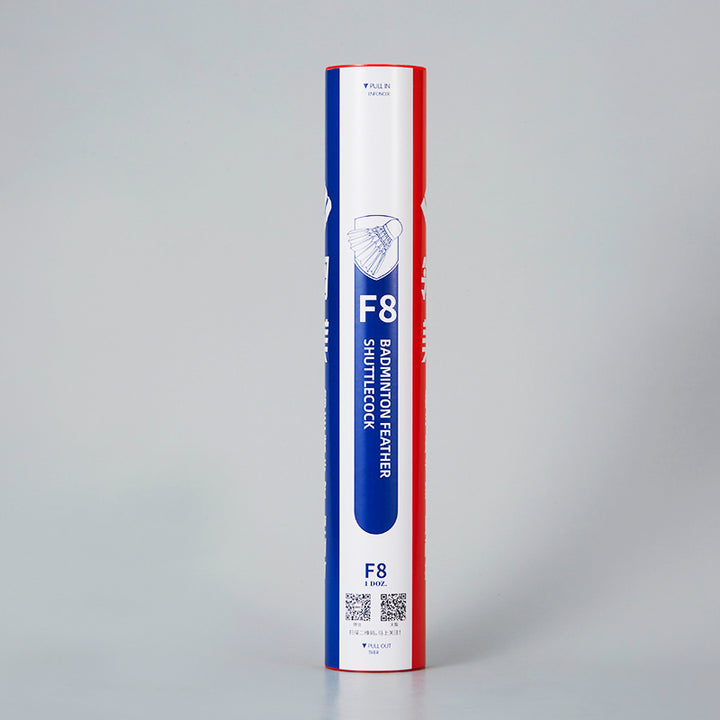 Ling Mei 12 PCS F8 Badminton Goose Feather Badminton Shuttlecock