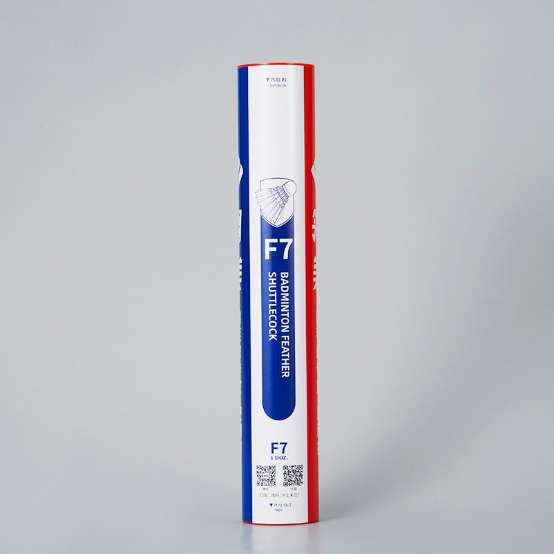 Ling Mei 12 PCS F7 Badminton Goose Feather Badminton Shuttlecock