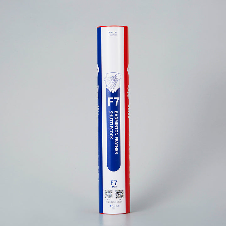 Ling Mei 12 PCS F7 Badminton Goose Feather Badminton Shuttlecock