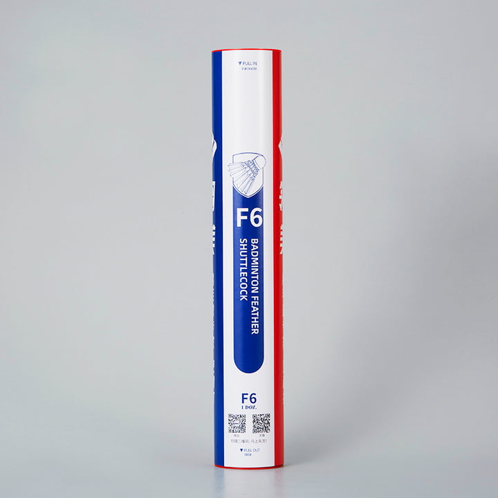 Ling Mei 12 PCS F6 Badminton Goose Feather Badminton Shuttlecock