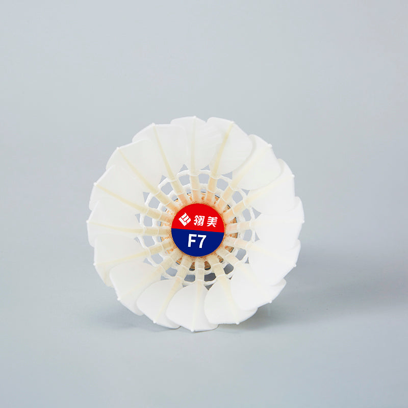 Ling Mei 12 PCS F7 Badminton Goose Feather Badminton Shuttlecock