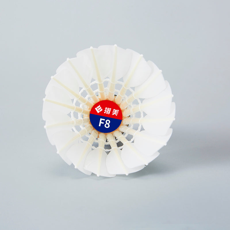 Ling Mei 12 PCS F8 Badminton Goose Feather Badminton Shuttlecock