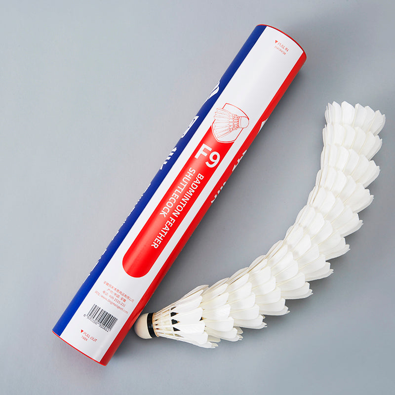 Ling Mei 12 PCS F9 Badminton Goose Feather Badminton Shuttlecock