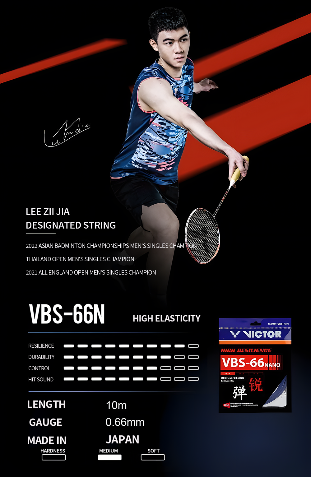 VICTOR VBS-66N Badminton String