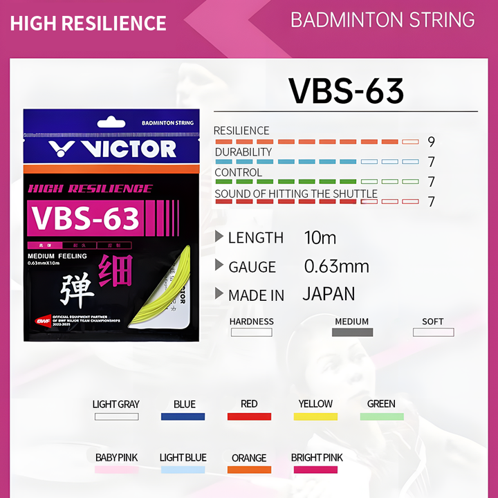 VICTOR VBS-63 Badminton String