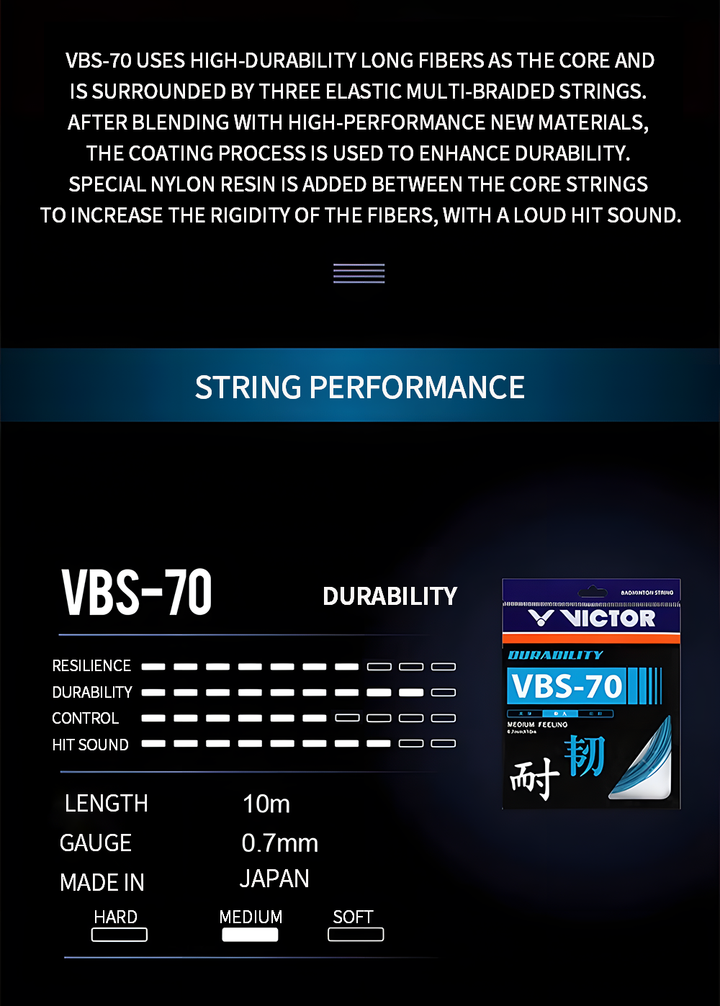 Victor VBS-70 Badminton String