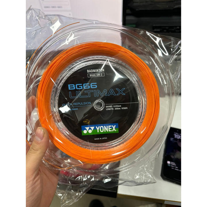 YONEX 66 Ultimax Badminton String (200m Coil) BG66U