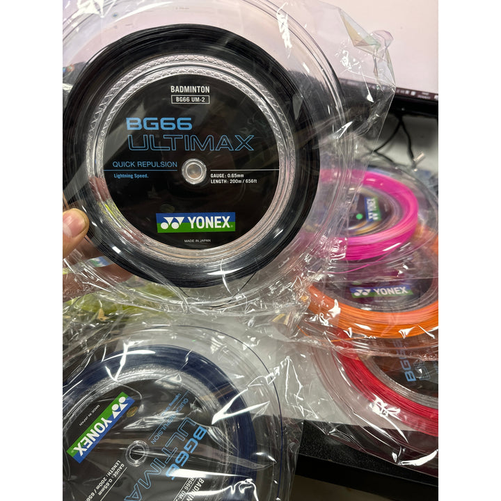 YONEX 66 Ultimax Badminton String (200m Coil) BG66U