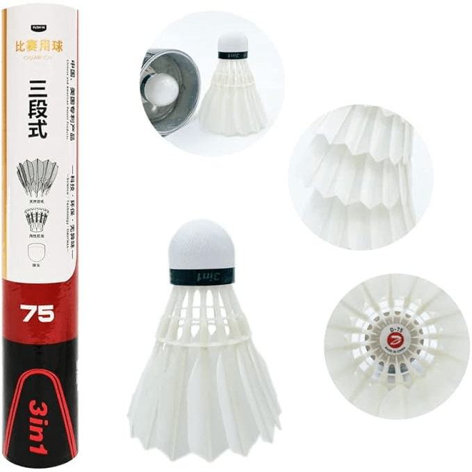 Dmantis D75 3 in 1 Game Badminton Shuttlecocks