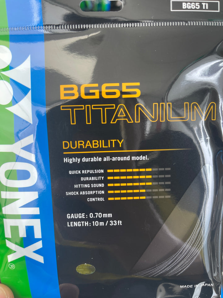 YONEX BG65TITANIUM   Badminton String