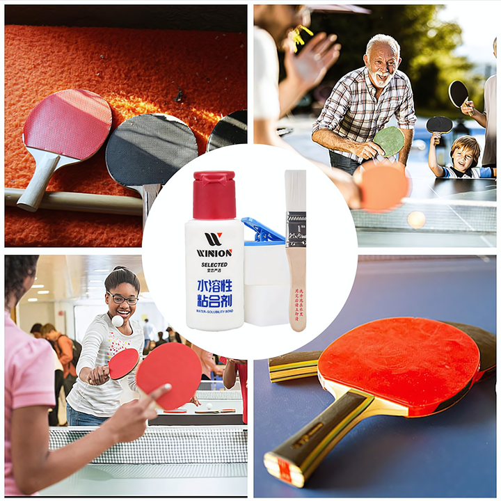 WINION Table Tennis Water Solubility Bond Glue  (V.O.C Free) 40 ml For Table Tennis Rubber With Racket