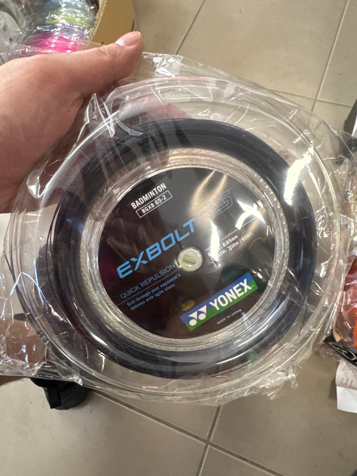 YONEX Exbolt 65 Badminton String (200m coil) EX65