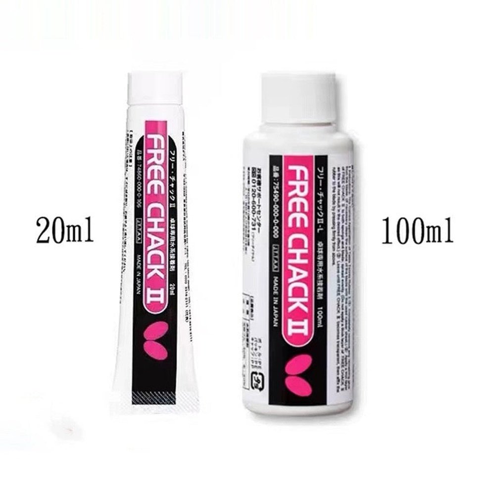 BUTTERFLY FREE CHACK Ⅱ  GLUE,20ml,100ml,500ml,For Table Tennis Rubber