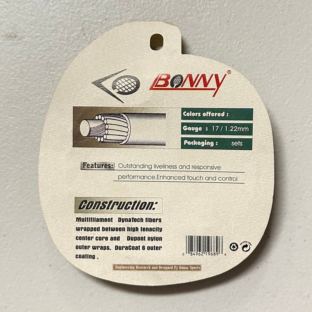 Bonny Pro Bonny 16 Tennis String 17 Gauge 1.22MM