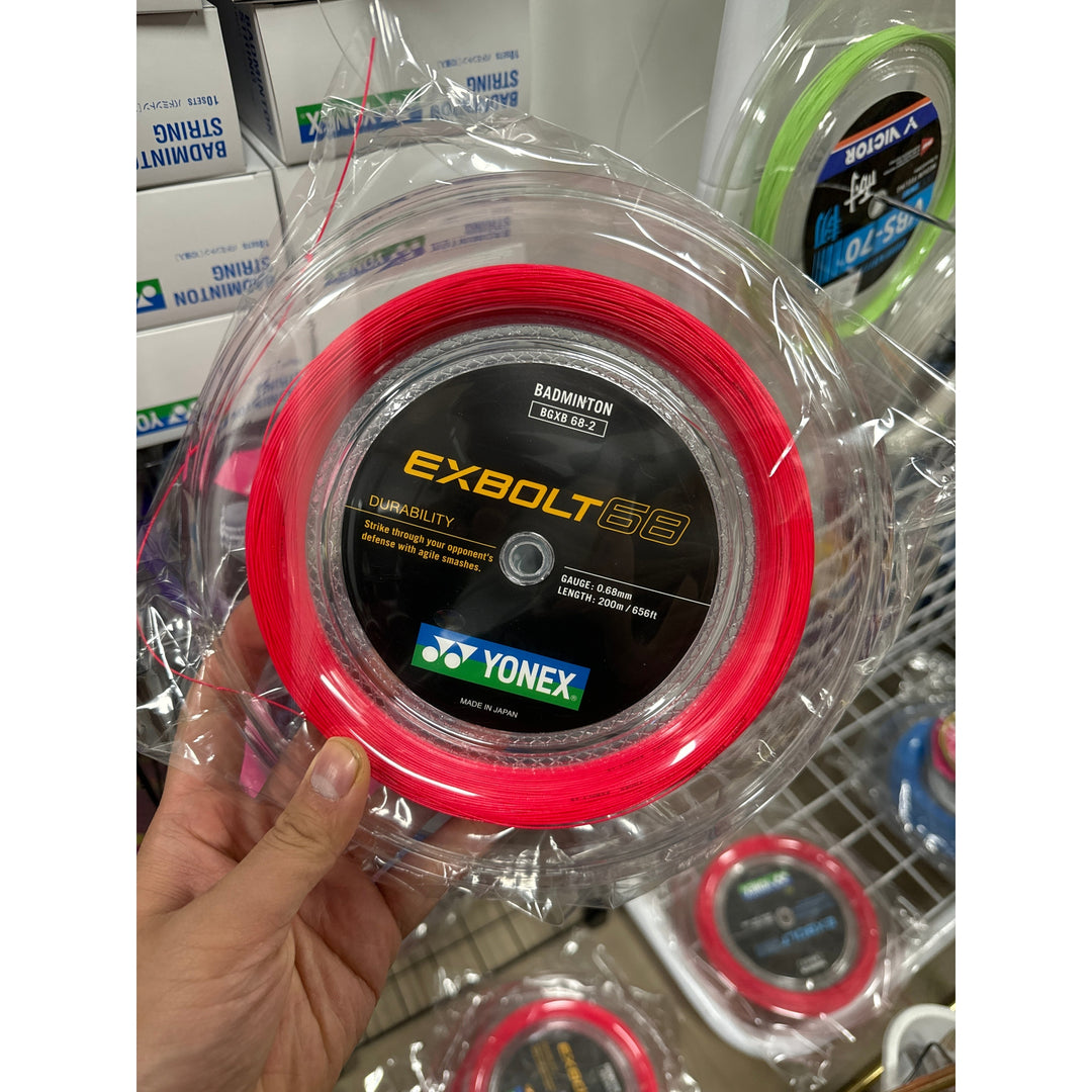 YONEX EXBOLT 68 Badminton String (200m Coil) EX68