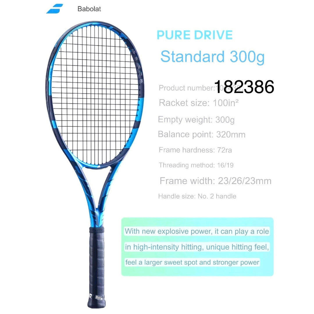 BABOLAT Pure Drive 2021 Brand New Tennis Racquet Strung Grip 4 2/3,4 3/8 Inch (No racket cover)