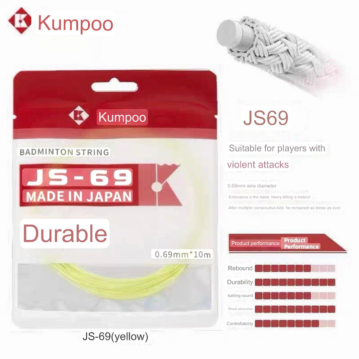 KUMPOO Badminton String JS-63 JS-65 JS-67 JS-69