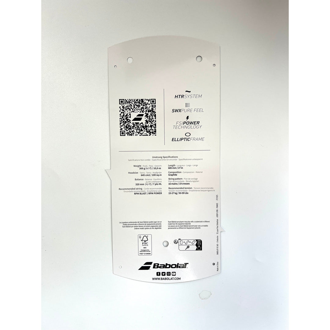 BABOLAT Pure Drive 2021 Brand New Tennis Racquet Strung Grip 4 2/3,4 3/8 Inch (No racket cover)