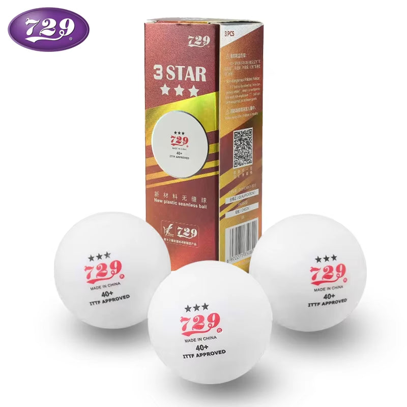 729 Table Tennis Balls 3 Star ITTF Approved 3 Pack