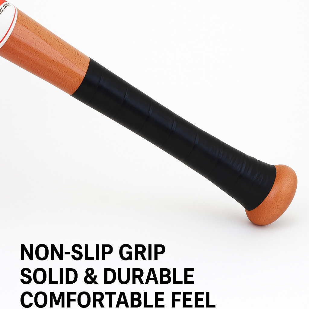 52 cm Wood Baseball Bat – Lightweight Training Bat for Practice & Self-Defense