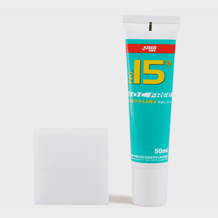 DHS NO.15 Table Tennis Glue with sponge (V.O.C Free)50ml/98ml/500ml