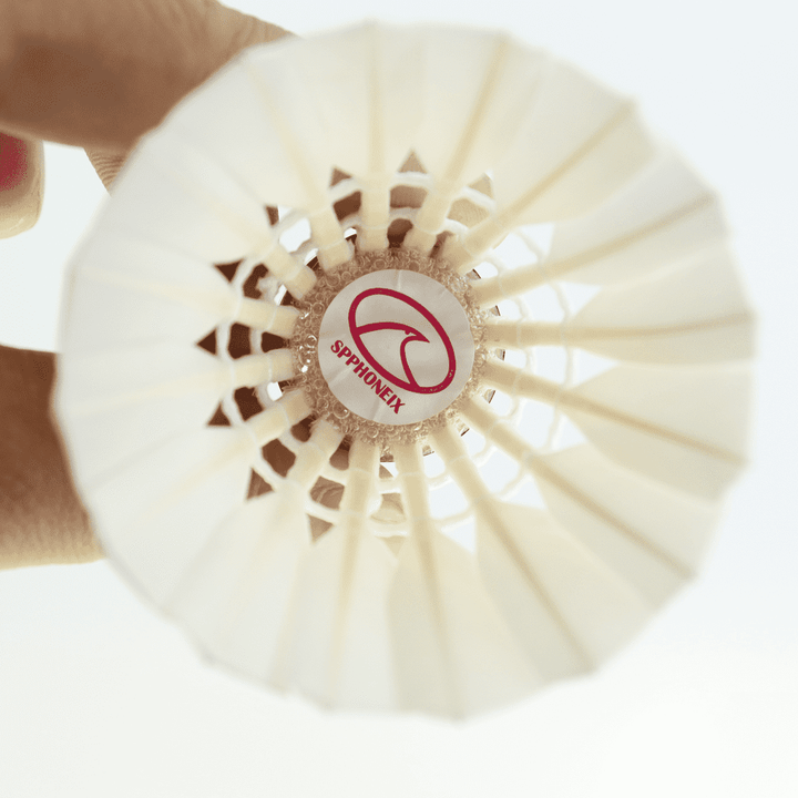 SPPHONEIX Pink Badminton Shuttlecocks  Goose Feather(King Durability)