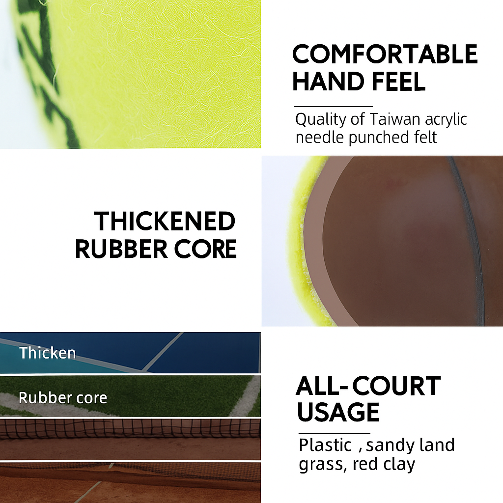 ODEA Silver Training Tennis Balls  (Rebound 135-147CM ITF) 1 pcs