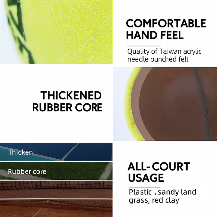 ODEA Silver Training Tennis Balls  (Rebound 135-147CM ITF) 1 pcs