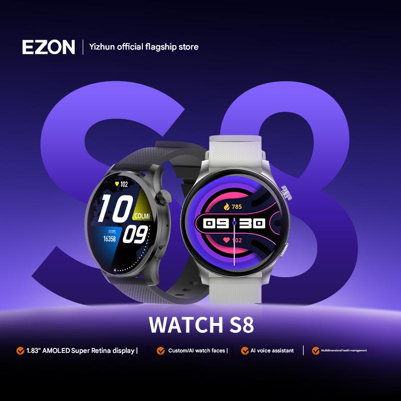 EZON Smartwatch Bluetooth Calls, Payment, Music, Heart rate, Sleep, Bl ...