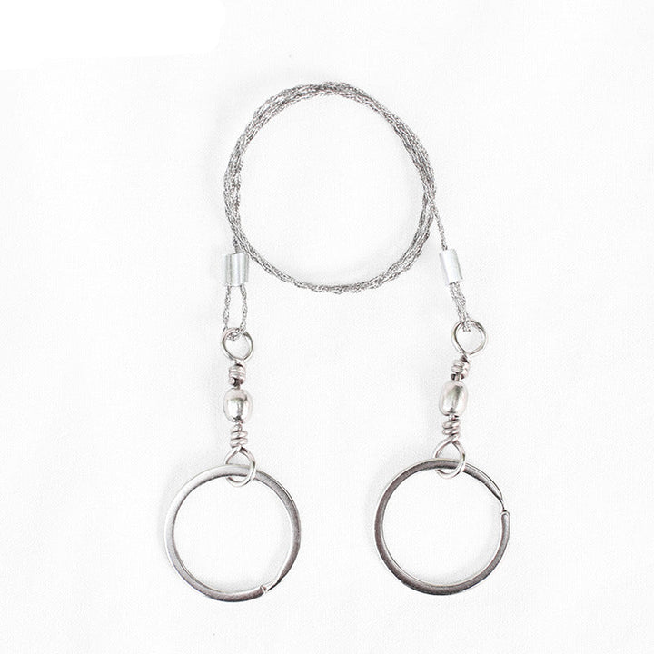 Portable Loop Survival Wire Saw - 4-Strand Steel Chain Saw for Outdoor Emergency (OPP Packaged)