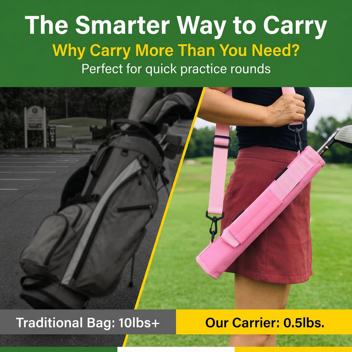 SPP Mini Golf Ball Gun Bag Portable Foldable Lithe Travel Shoulder  Carryable