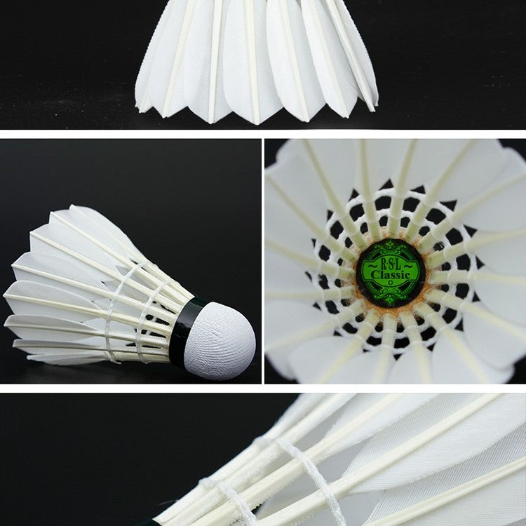 RSL 12 PCS NEW classic Badminton Goose Feather Badminton Shuttlecock