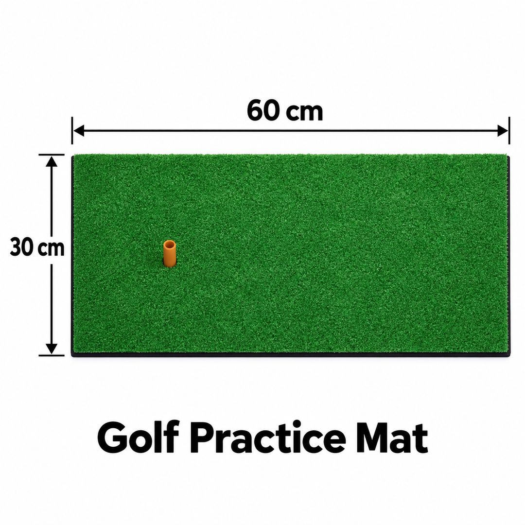 SPP 1 PCS Mini Golf Hitting Practice Mat 30 × 60 cm – Artificial Turf Swing Training Mat for Indoor &amp; Outdoor Practice