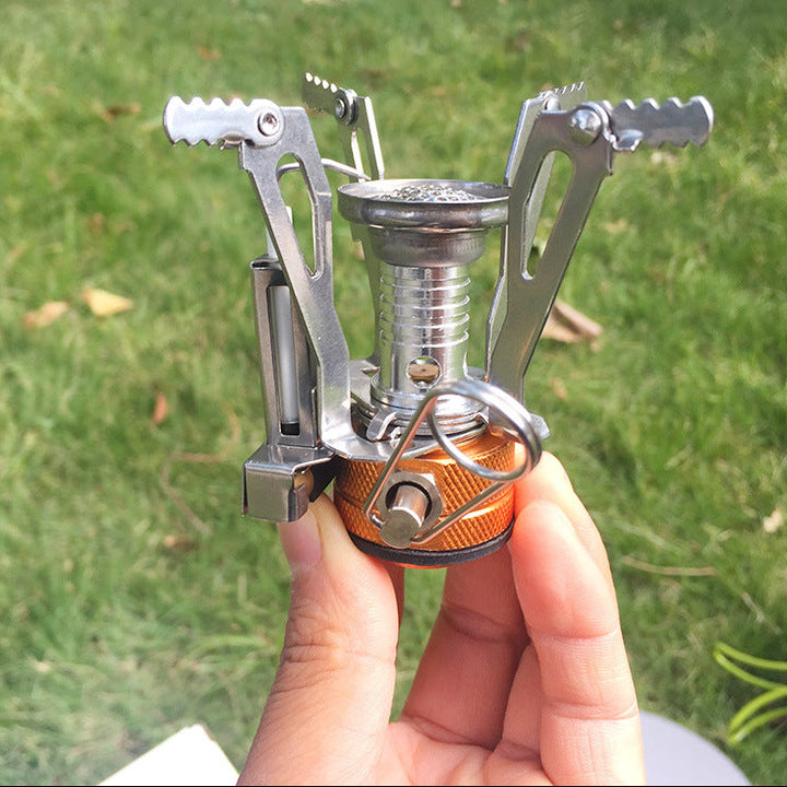 All-in-One Mini Camping Stove - Powerful Flame Portable Burner for Outdoor Camping &amp; Picnic