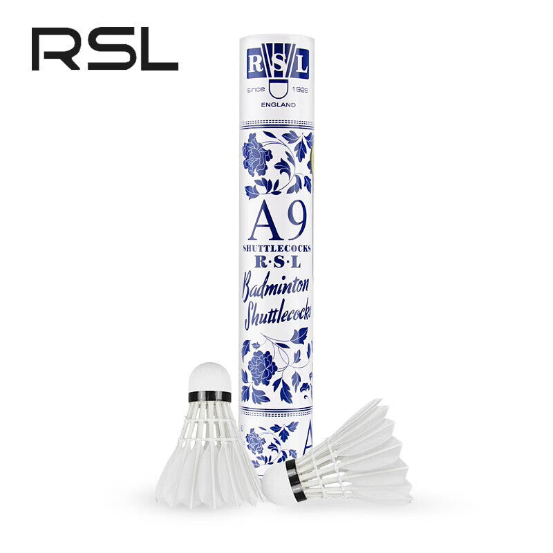 RSL 12 PCS A9 Ultimate Badminton Goose Feather Badminton Shuttlecock product image - RSL Badminton Shuttlecock