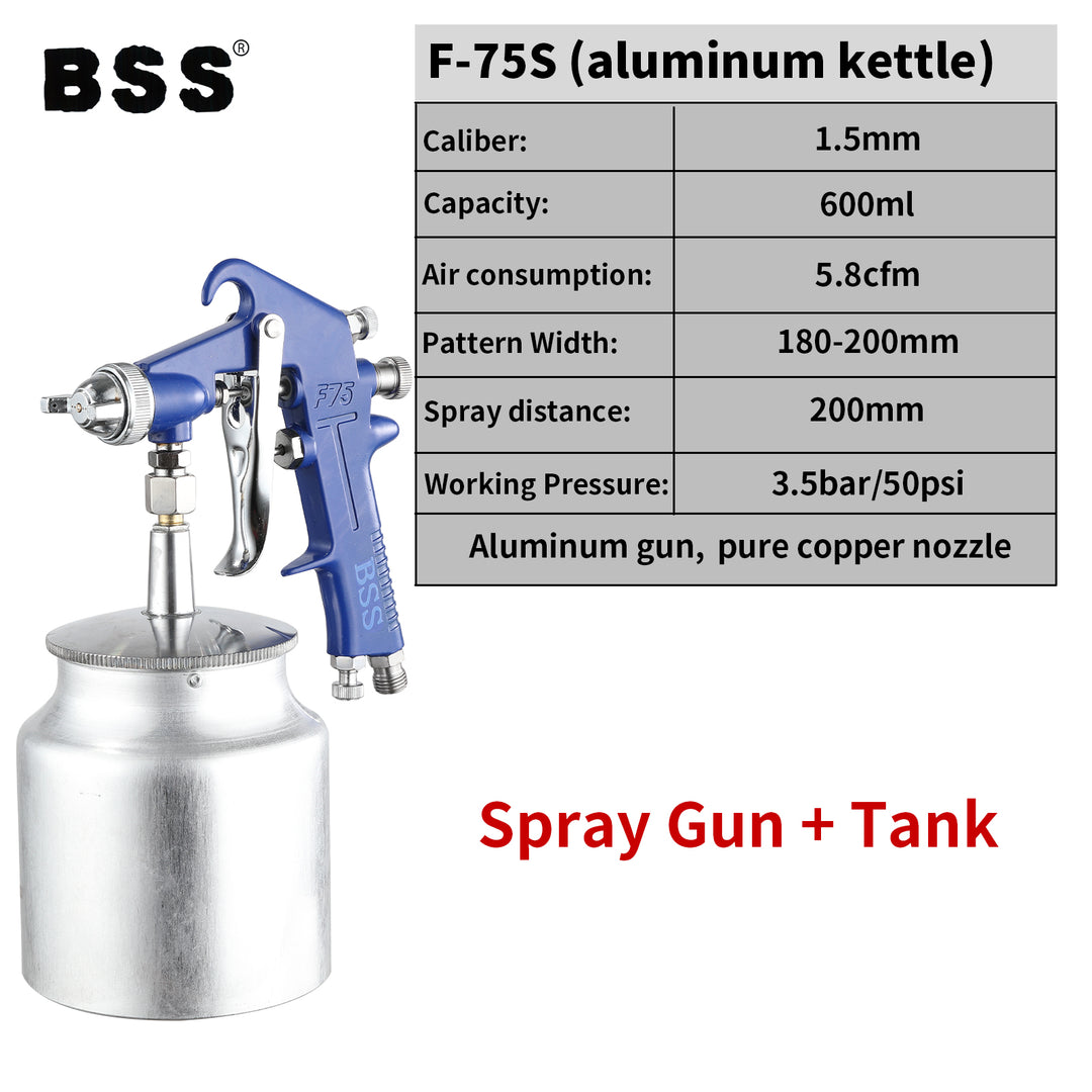 High-Pressure Paint Spray Gun – Durable, Fine Atomization, Model F75G/G75S