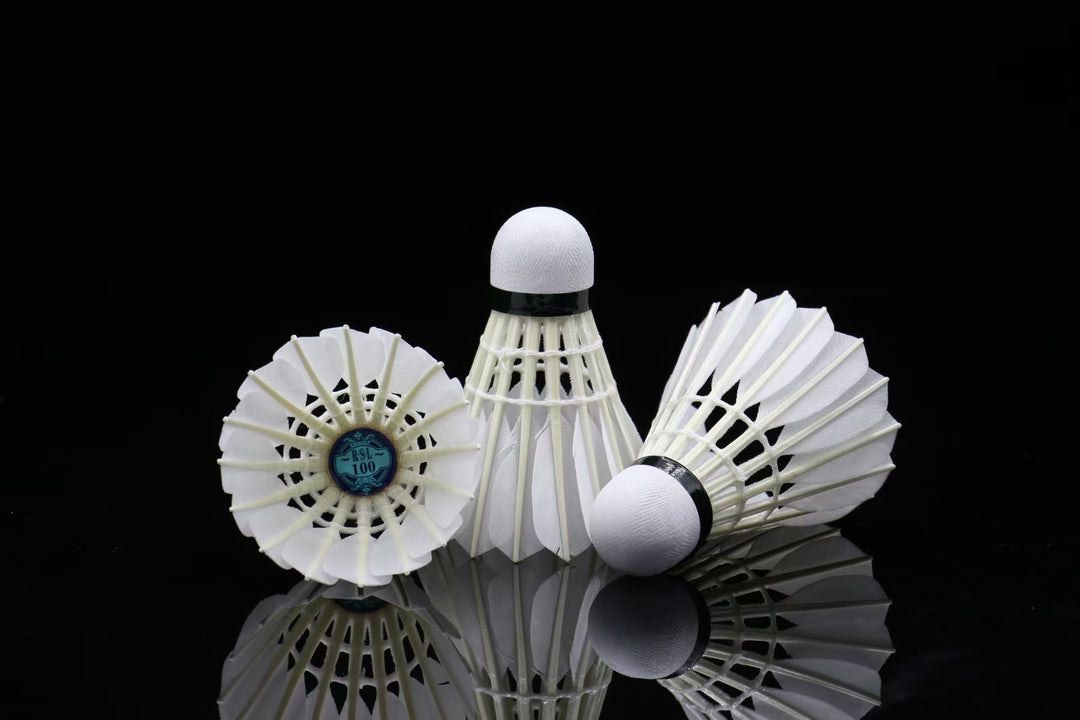 RSL 12 PCS RSL 100 Badminton Goose Feather Badminton Shuttlecock