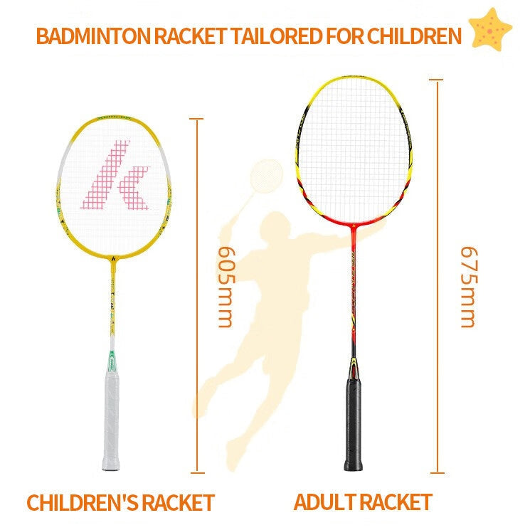 Kawasaki Happy Kids Badminton Single Racket Model 605 yellow