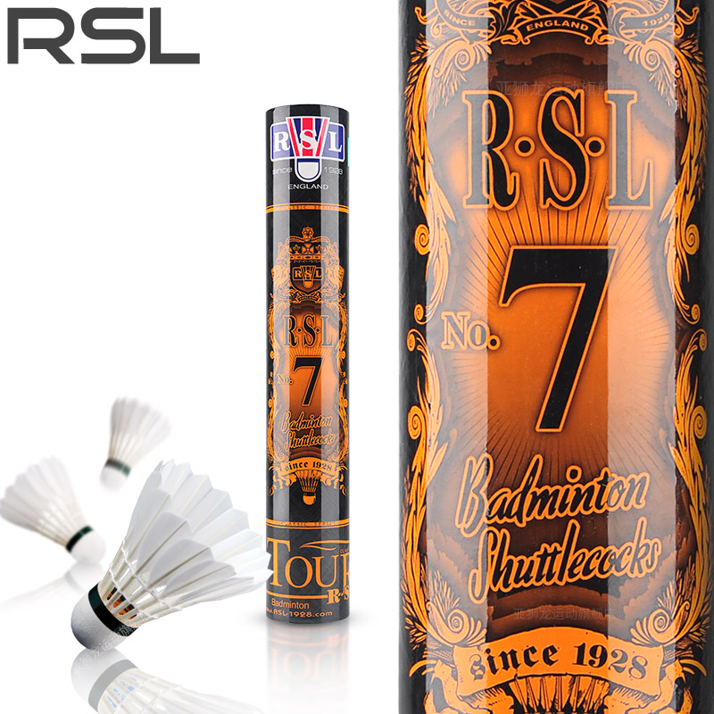 RSL 12 PCS No.7 Badminton Duck Feather Badminton Shuttlecock