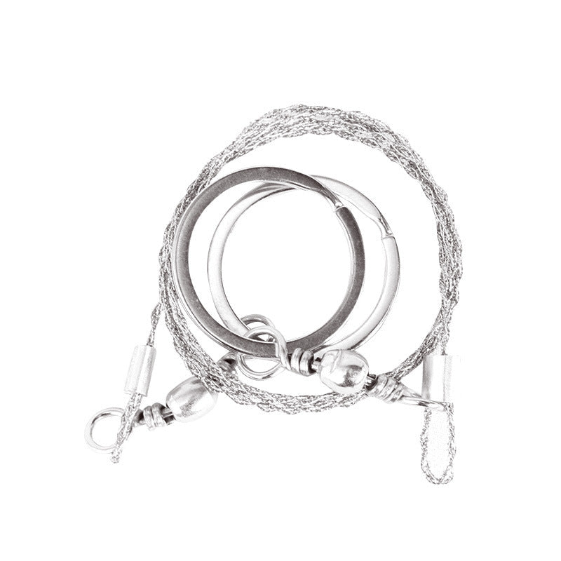 Portable Loop Survival Wire Saw - 4-Strand Steel Chain Saw for Outdoor Emergency (OPP Packaged)