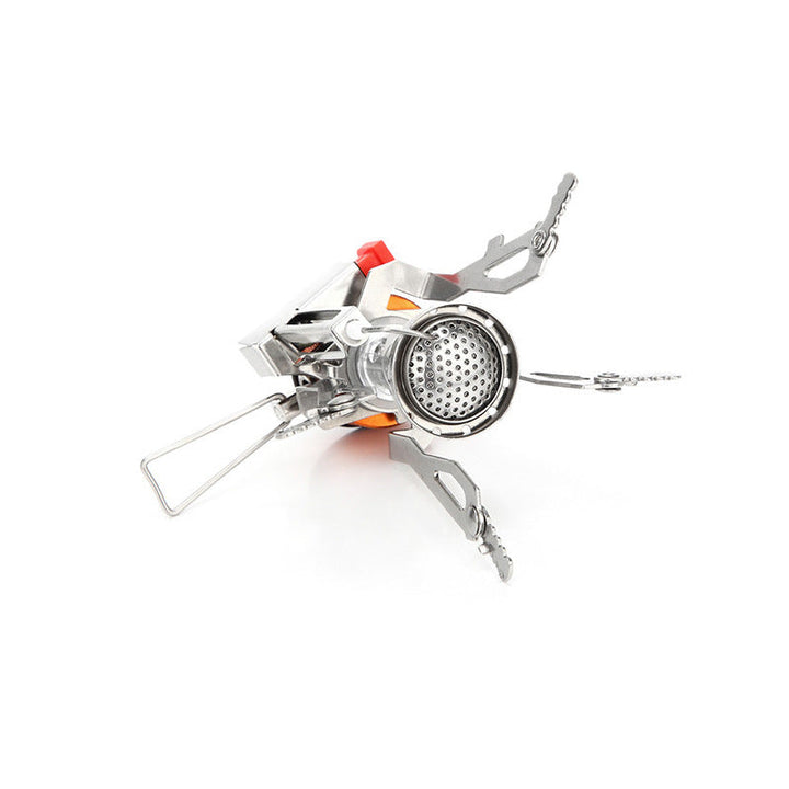 All-in-One Mini Camping Stove - Powerful Flame Portable Burner for Outdoor Camping &amp; Picnic