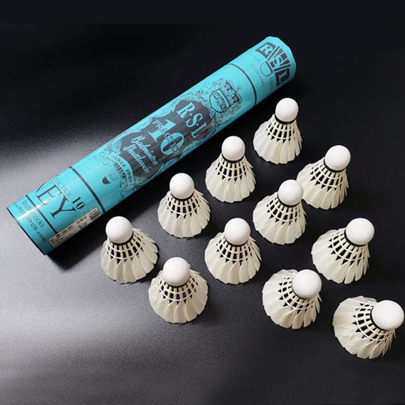 RSL 12 PCS RSL 10 Practice Badminton Goose Feather Badminton Shuttlecock