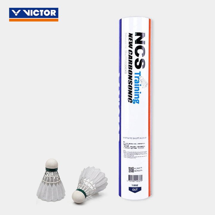 VICTOR 12 PCS Artificial Badminton New Carbonsonic Training Ball Shuttlecock