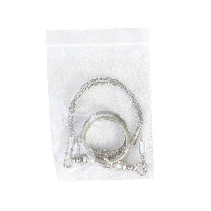 Portable Loop Survival Wire Saw - 4-Strand Steel Chain Saw for Outdoor Emergency (OPP Packaged)