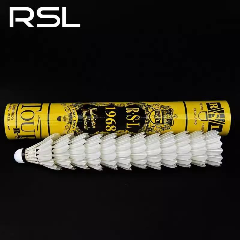 RSL 12 PCS 1968 Badminton Goose Feather Badminton Shuttlecock